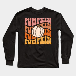 Retro Pumpkin Long Sleeve T-Shirt